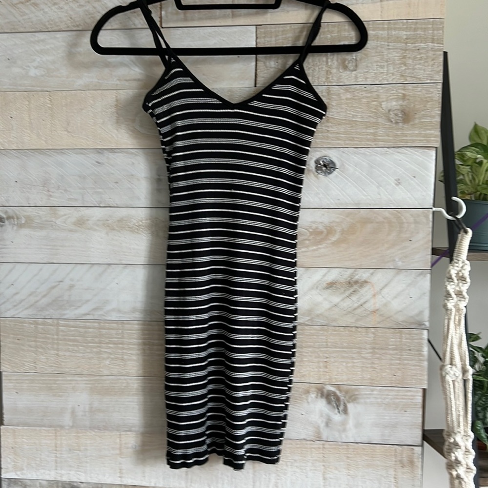 Black and White Striped Dress - L.A. Hearts Size M